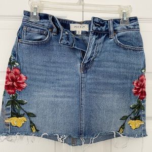 Floral print Denim Skirt